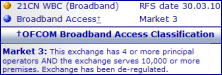 broadband access marke classification