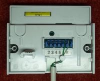 NTE5 faceplate with CAT5e cable extension
