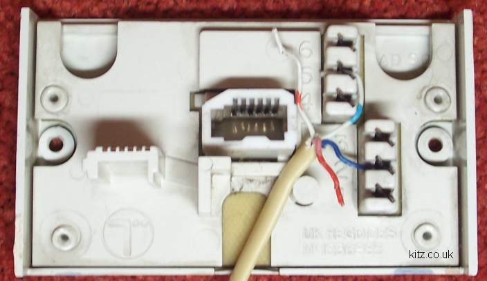 Kitz Bt Phone Sockets, Bt Telephone Plug Wiring Diagram