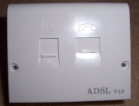 adsl filtered nte5 faceplate front